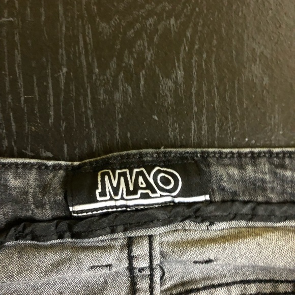 MAO 32 x 30 GREY STONEWASHED PLEATED MEN HEANS - Picture 5 of 6